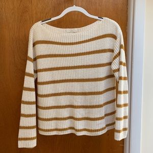 H&M Striped Scoop Necked Sweater